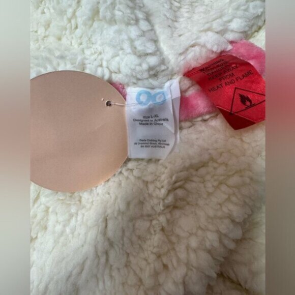 The Oodie Sherpa Robe Multi Stripe NWT - Picture 11 of 12